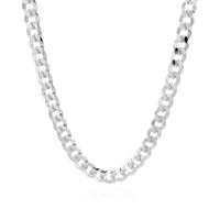 14k White Gold Solid Curb Chain (5.70 mm) - Forever in Harmony