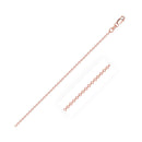 Diamond Cut Cable Link Chain in Rose Gold (0.87 mm) | 16'' - Forever in Harmony