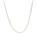 Diamond Cut Cable Link Chain in Rose Gold (0.87 mm) | 16'' - Forever in Harmony