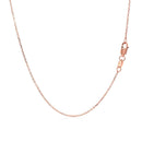 Diamond Cut Cable Link Chain in Rose Gold (0.87 mm) | 16'' - Forever in Harmony