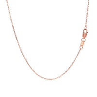 Diamond Cut Cable Link Chain in Rose Gold (0.87 mm) | 16'' - Forever in Harmony