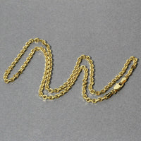 14k Yellow Gold Diamond Cut Cable Link Chain (3.0 mm) | - Forever in Harmony