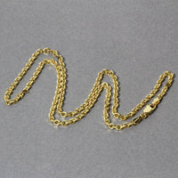 14k Yellow Gold Diamond Cut Cable Link Chain (3.0 mm) | 18'' - Forever in Harmony