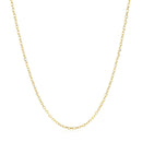 14k Yellow Gold Faceted Cable Link Chain (1.2 mm) - Forever in Harmony