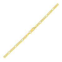 2.8mm 14k Yellow Gold Figaro Anklet - Forever in Harmony