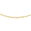 14k Yellow Gold Oval Rolo Bracelet  (3.20 mm) | - Forever in Harmony