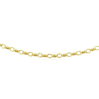 14k Yellow Gold Oval Rolo Bracelet  (3.20 mm) | - Forever in Harmony