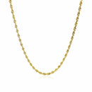 10k Yellow Gold Solid Diamond Cut Rope Chain (2.50 mm) - Forever in Harmony