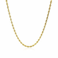 10k Yellow Gold Solid Diamond Cut Rope Chain (2.50 mm) - Forever in Harmony