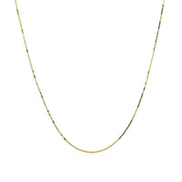 14k Yellow Gold Classic Box Chain (0.60 mm) | - Forever in Harmony