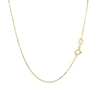 14k Yellow Gold Classic Box Chain (0.60 mm) | - Forever in Harmony