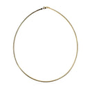 14k Yellow Gold Classic Omega Style Necklace (2.00 mm) - Forever in Harmony