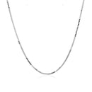 10k White Gold Classic Box Chain (0.94 mm) - Forever in Harmony