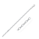 3.2mm 14k White Gold Oval Rolo Chain (3.20 mm) | 18'' - Forever in Harmony