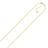 10k Yellow Gold Adjustable Cable Chain (1.10 mm) - Forever in Harmony