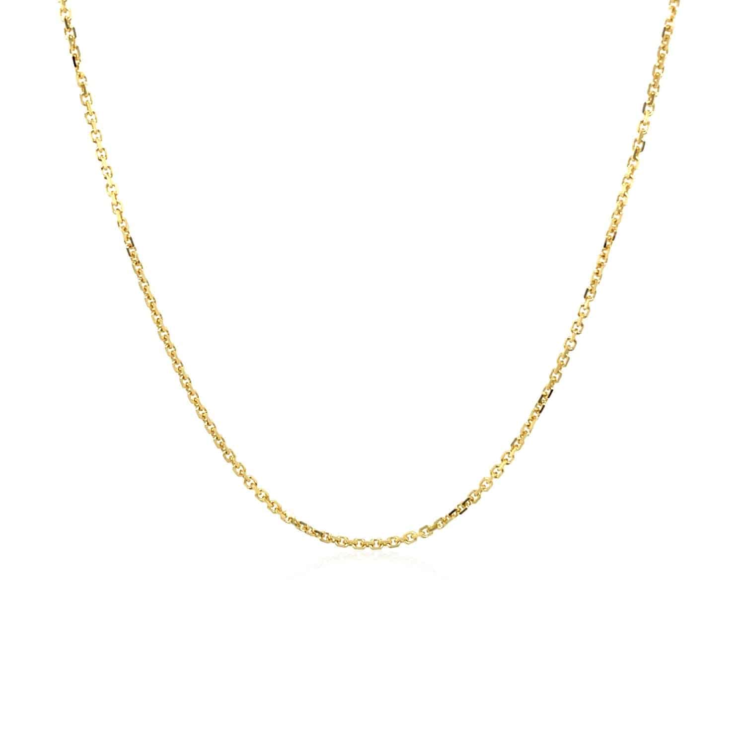 10k Yellow Gold Adjustable Cable Chain (1.10 mm) - Forever in Harmony