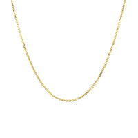 10k Yellow Gold Adjustable Cable Chain (1.10 mm) - Forever in Harmony