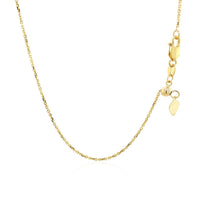 10k Yellow Gold Adjustable Cable Chain (1.10 mm) - Forever in Harmony