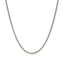 Sterling Silver Rhodium Plated Wheat Chain (1.30 mm) | - Forever in Harmony