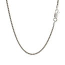 Sterling Silver Rhodium Plated Wheat Chain (1.30 mm) | 16'' - Forever in Harmony