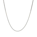 14k White Gold Gourmette Chain 1.0mm (1.00 mm) | 16'' - Forever in Harmony