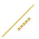 3.3mm 14k Yellow Gold Heart Anklet - Forever in Harmony