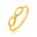 14k Yellow Gold Infinity Ring in High Polish - Forever in Harmony