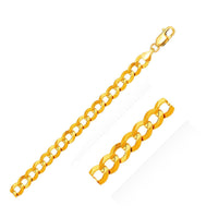 14k Yellow Gold Solid Curb Bracelet (10.00 mm) | 8.5'' - Forever in Harmony