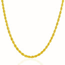 14k Yellow Gold Solid Rope Chain (3.00 mm) - Forever in Harmony