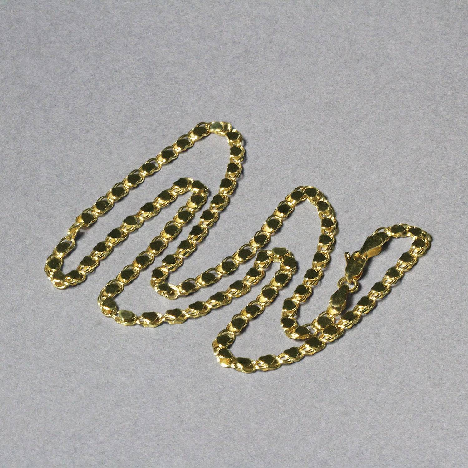 14k Yellow Gold Heart Chain (3.20 mm) - Forever in Harmony