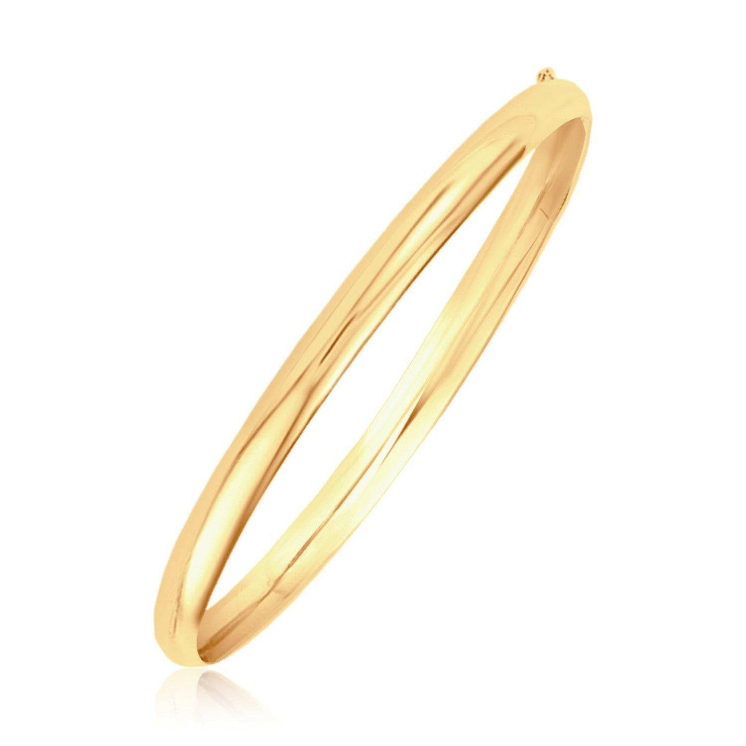 Classic Bangle in 14k Yellow Gold (5.00 mm) |