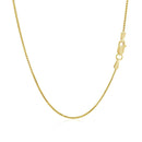 14k Yellow Gold Diamond Cut Round Wheat Chain (1.00 mm) | - Forever in Harmony