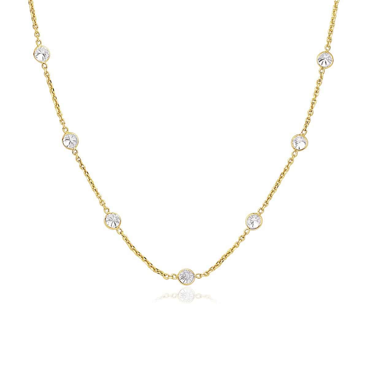 14k Yellow Gold CZ By the Yard Long Links - Forever in Harmony