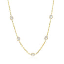 14k Yellow Gold CZ By the Yard Long Links - Forever in Harmony