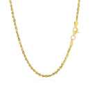 10k Yellow Gold Solid Diamond Cut Rope Chain (2.00 mm) - Forever in Harmony