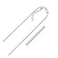 Sterling Silver 1.4mm Adjustable Box Chain (1.40 mm) - Forever in Harmony