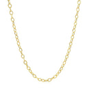 14k Yellow Gold Pendant Chain with Textured Links (2.50 mm) - Forever in Harmony