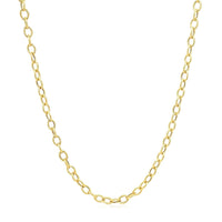 14k Yellow Gold Pendant Chain with Textured Links (2.50 mm) - Forever in Harmony