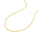 14k Yellow Gold Pendant Chain with Textured Links (2.50 mm) - Forever in Harmony