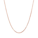 14k Rose Gold Classic Box Chain (0.73 mm) - Forever in Harmony