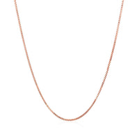 14k Rose Gold Classic Box Chain (0.73 mm) - Forever in Harmony