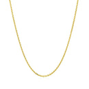 14k Yellow Gold Diamond Cut Cable Link Chain (1.30 mm) - Forever in Harmony