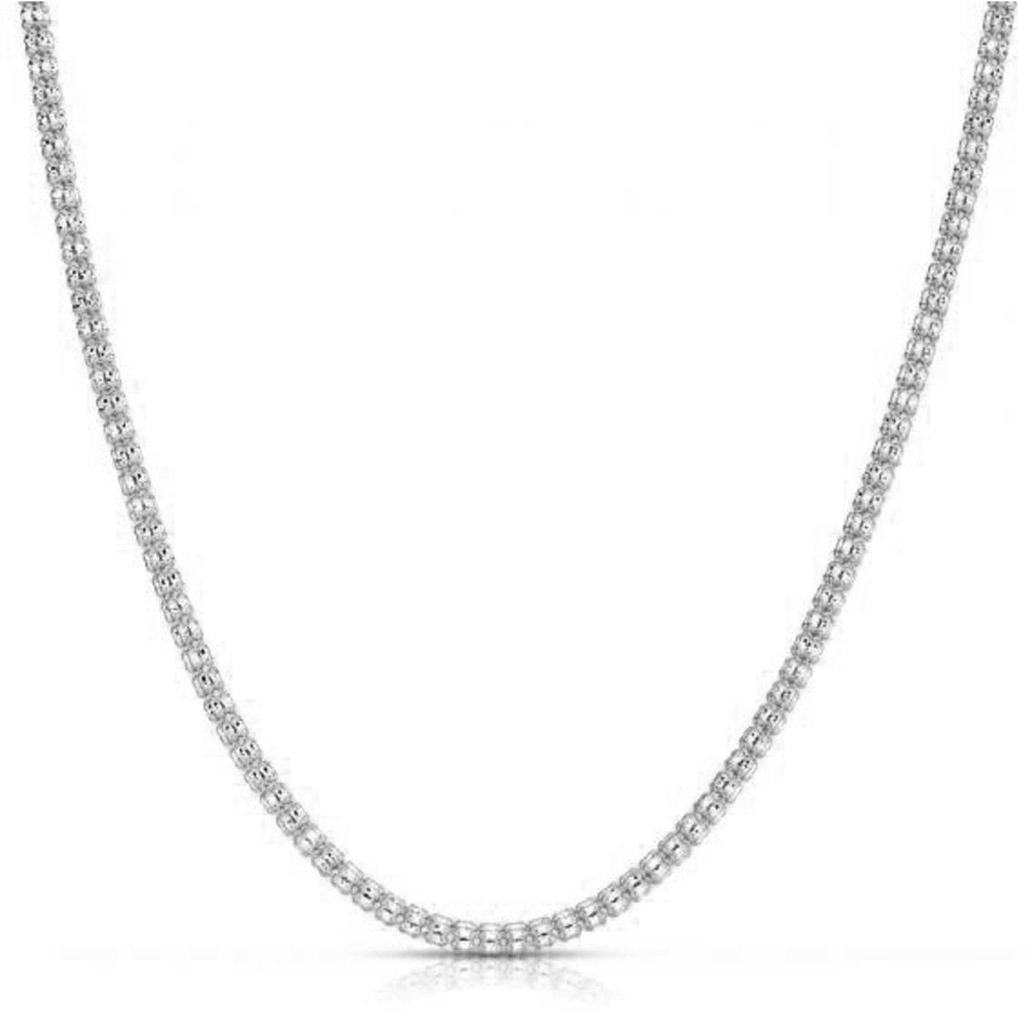 Ice Barrel Chain in 14k White Gold (3.14 mm) - Forever in Harmony