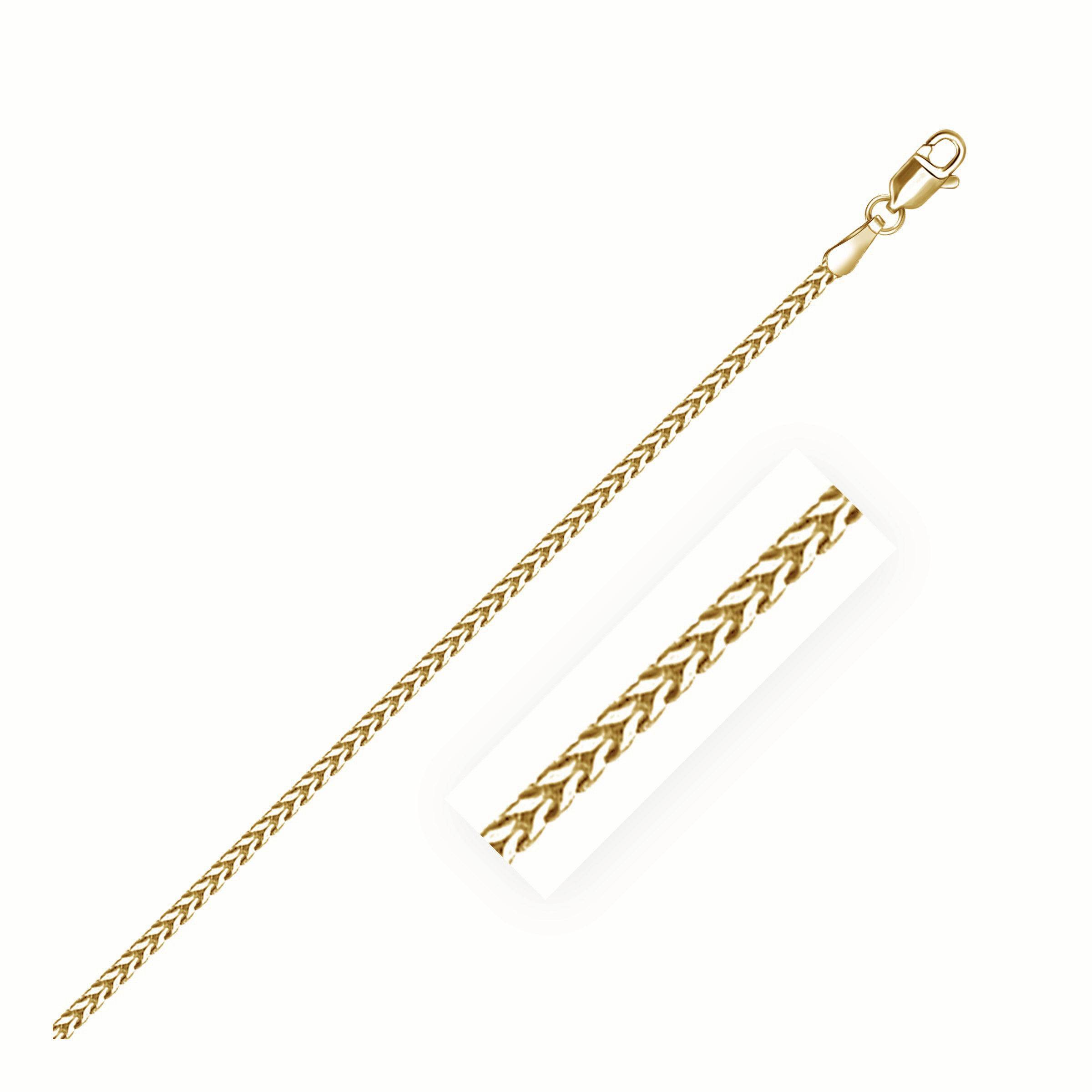 14k Yellow Gold Franco Chain (1.60 mm) - Forever in Harmony