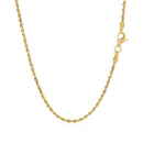 10k Yellow Gold Solid Diamond Cut Rope Chain (1.80 mm) - Forever in Harmony