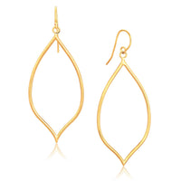 14k Yellow Gold Marquise Style Polished Earrings - Forever in Harmony