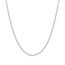 14k White Gold Round Cable Link Chain (1.50 mm) | - Forever in Harmony