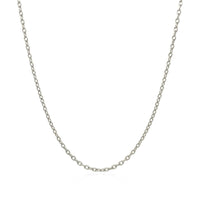 14k White Gold Round Cable Link Chain (1.50 mm) | - Forever in Harmony