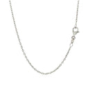 14k White Gold Round Cable Link Chain (1.50 mm) | - Forever in Harmony