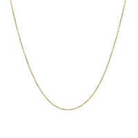 14k Yellow Gold Cable Link Chain (0.50 mm) | - Forever in Harmony